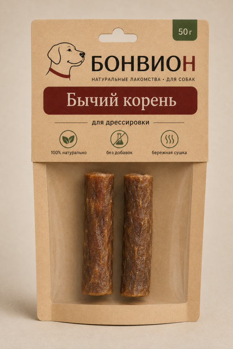 Бычий корень, 2 шт. по 10 см